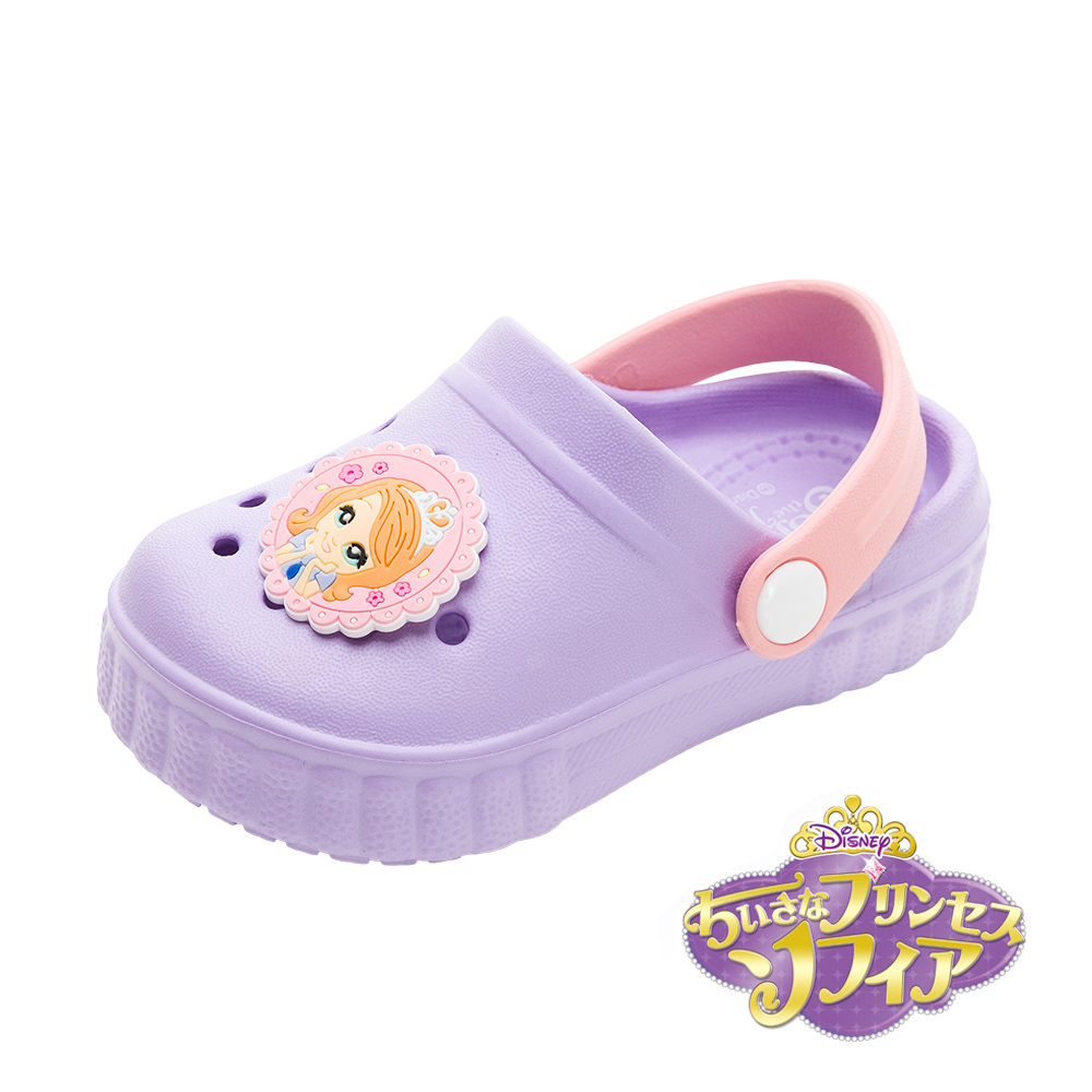 【Disney 迪士尼】小公主蘇菲亞 童 園丁鞋 粉紫/SOKG39357