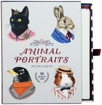 Berkley Bestiary Animal Portrait Greeting Card Assortment 動物肖像插畫卡片（精美盒裝）（外文書）