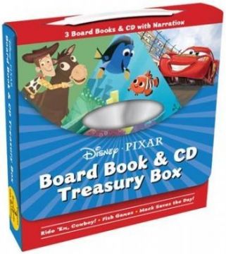 Disney Pixar Board Book & CD Treasury Box 迪士尼•皮克斯電影厚頁書＆CD盒（外文書）