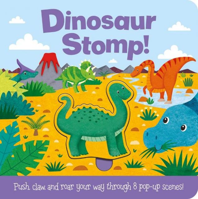 Push and Play: Dinosaur Stomp! 迷失侏羅紀（遊戲書）厚頁書（外文書）