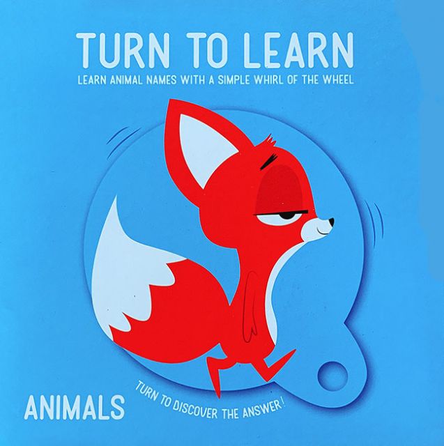 Fun Learning Wheels: Animals 快樂轉盤：起步學動物（轉盤書）厚頁書（外文書）