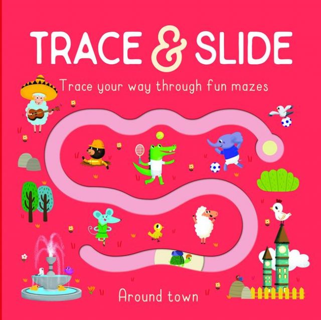 Trace & Slide : Around Town 手指迷宮系列：城市歷險記（厚頁書）（外文書）