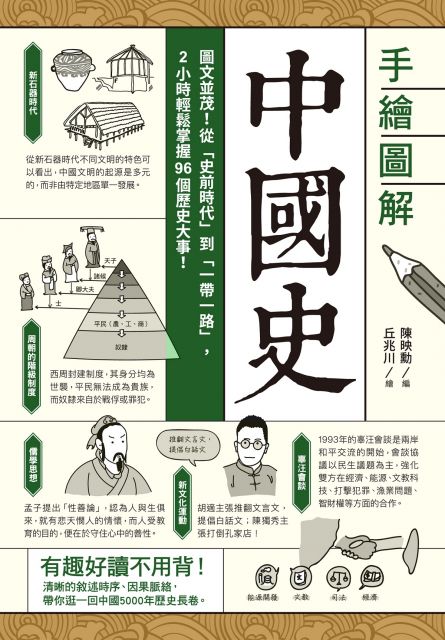 手繪圖解•中國史：圖文並茂！從「史前時代」到「一帶一路」，2小時輕鬆掌握96個歷史大事 ！