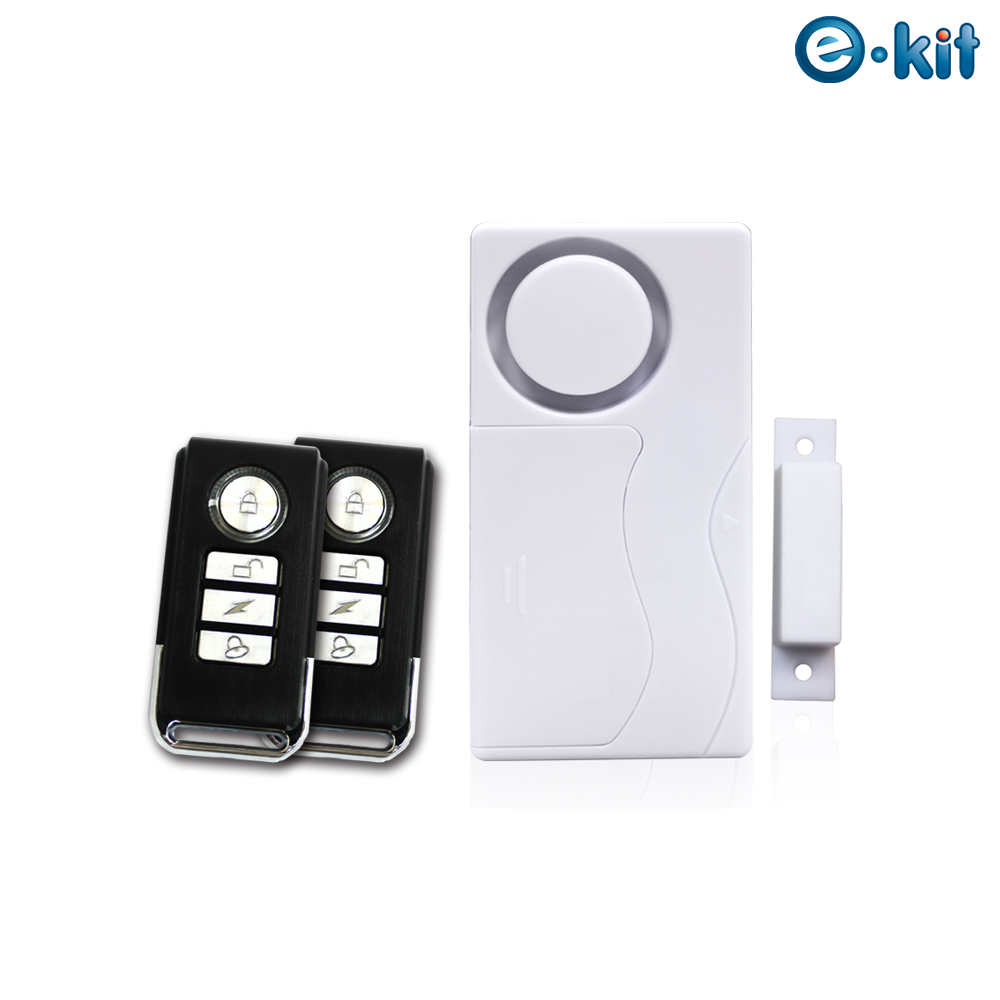 逸奇e-Kit 一對二無線遙控器/門磁門窗防盜警報器+緊急警報鈴+迎賓門鈴 ES-33B