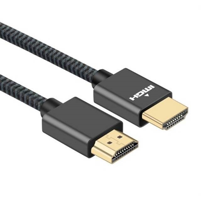 HDMI to HDMI (公對公) 2.0版 鍍金接頭影音傳輸編織連接線 支援4K高畫質 3D 3米圓線