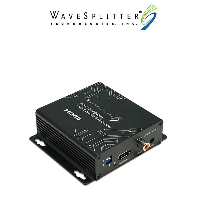 WAVESPLITTER 威世波 HDMI 2.0 4K@60Hz 音源分離 / 嵌入轉換器 (WST-PCV001)