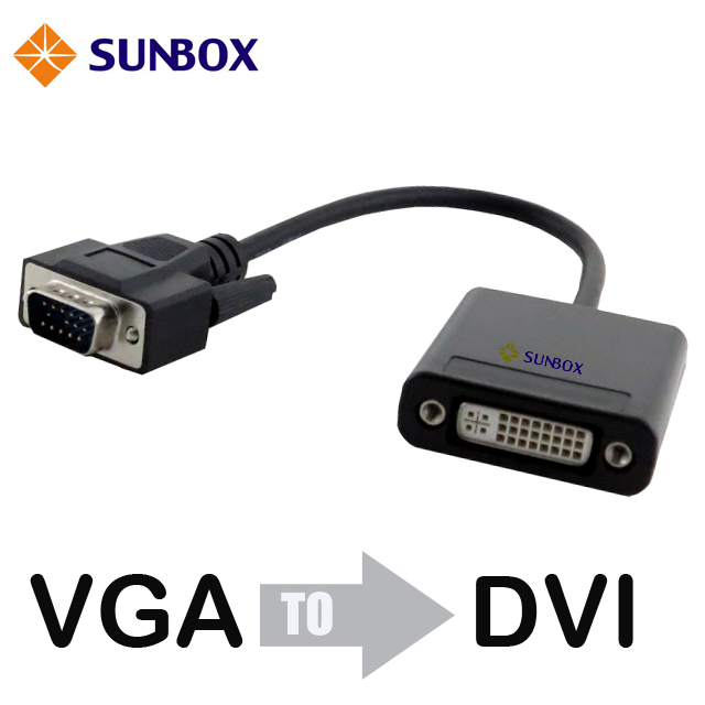 SUNBOX VGA 轉 DVI 轉換器 (VC100VD)