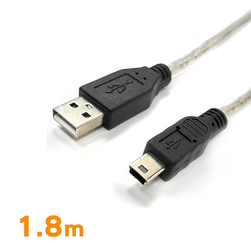 Cable USB 2.0 傳輸線 A(公) - Mini 5Pin 1.8米 〈C-USBAM5PP02〉