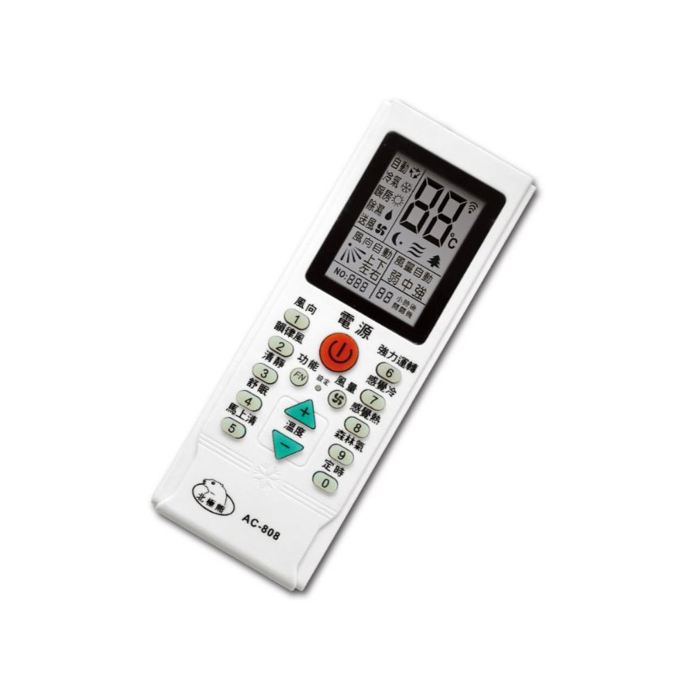 【聖岡科技Dr.AV】AC-808(C)北極熊(萬用)液晶 冷氣遙控器