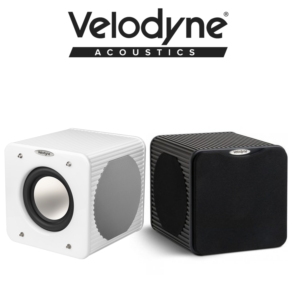 美國威力登 Velodyne MicroVee 迷你主動式超低音喇叭6.5吋 黑白雙色 公司貨