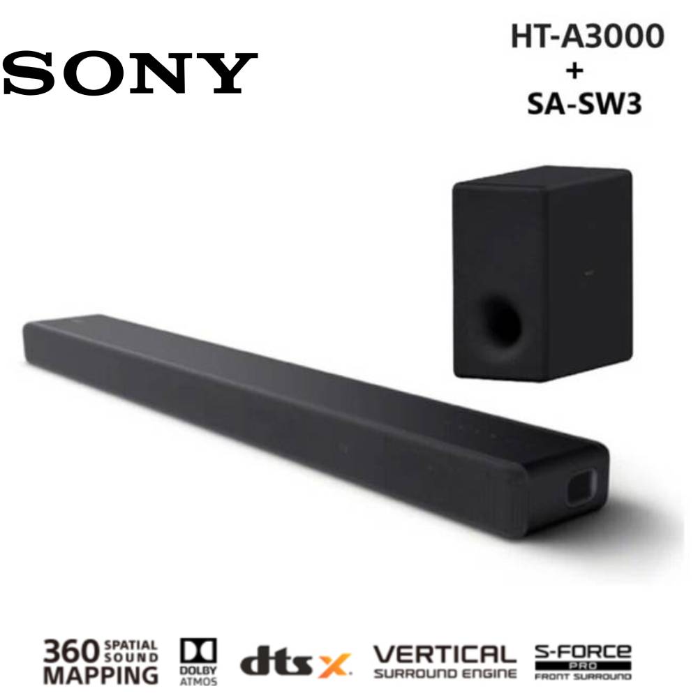 SONY 索尼 3.1聲道 聲霸 SOUNDBAR(HT-A3000 + SA-SW3)