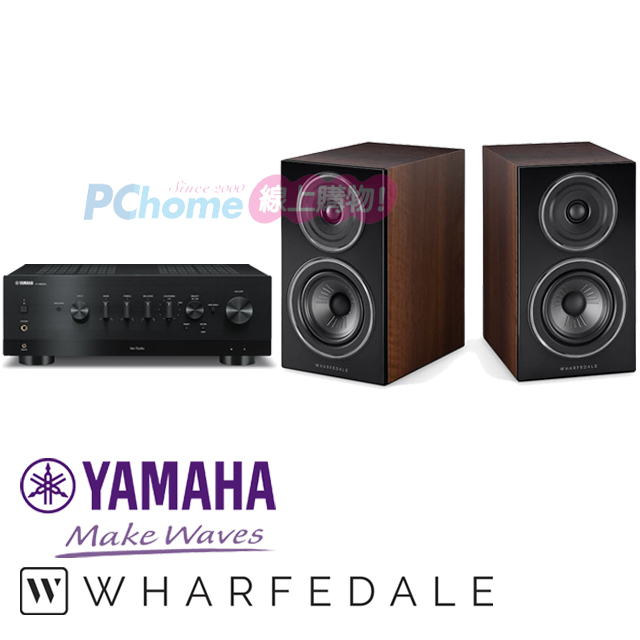 YAMAHA 串流綜合擴大機 R-N800A+Wharfedale 書架喇叭 Diamond 12.2