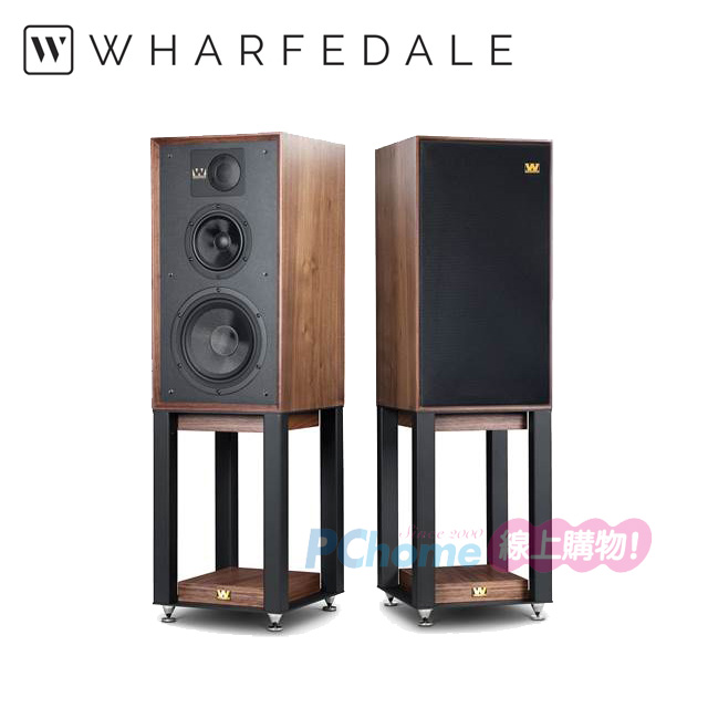 Wharfedale 85週年復古書架喇叭 LINTON (胡桃木色)+原廠專用腳架