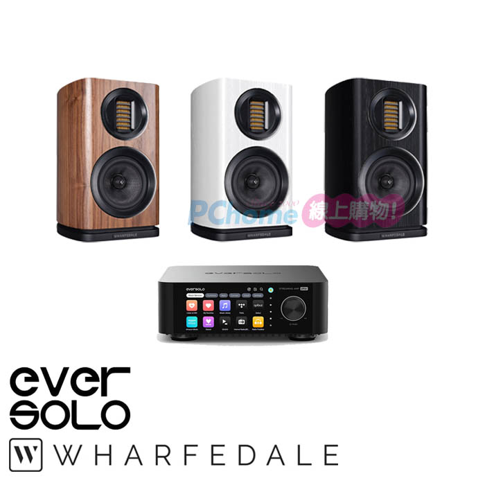 Eversolo PLAY 串流擴大機+Wharfedale EVO 4.1 書架喇叭(一對)