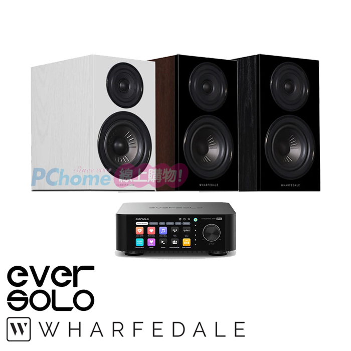 Eversolo PLAY 串流擴大機+Wharfedale Diamond 12.2 書架喇叭(一對)