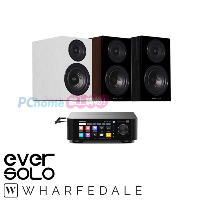 Eversolo PLAY CD版 串流擴大機+Wharfedale Diamond 12.1 書架喇叭(一對)