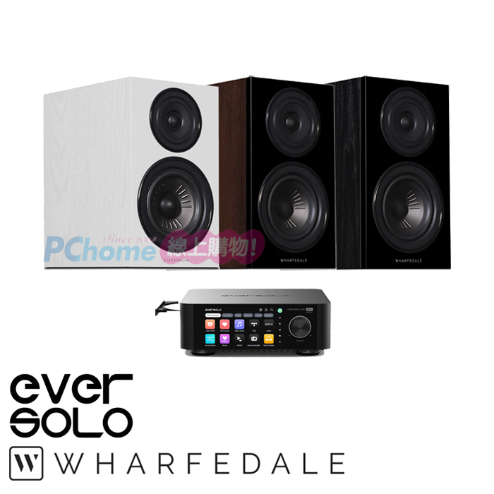 Eversolo PLAY CD版 串流擴大機+Wharfedale Diamond 12.2 書架喇叭(一對)