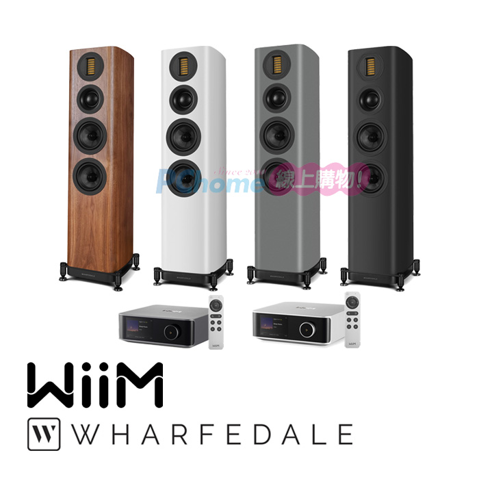 WiiM AMP Ultra 串流綜合擴大機+Wharferdale EVO 5.3 落地喇叭(1對)