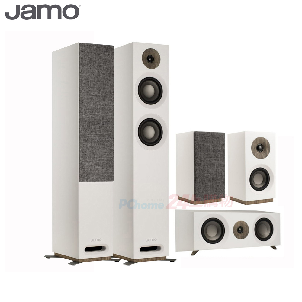 丹麥JAMO S807 HCS 家庭劇院 五聲道喇叭組(白色)