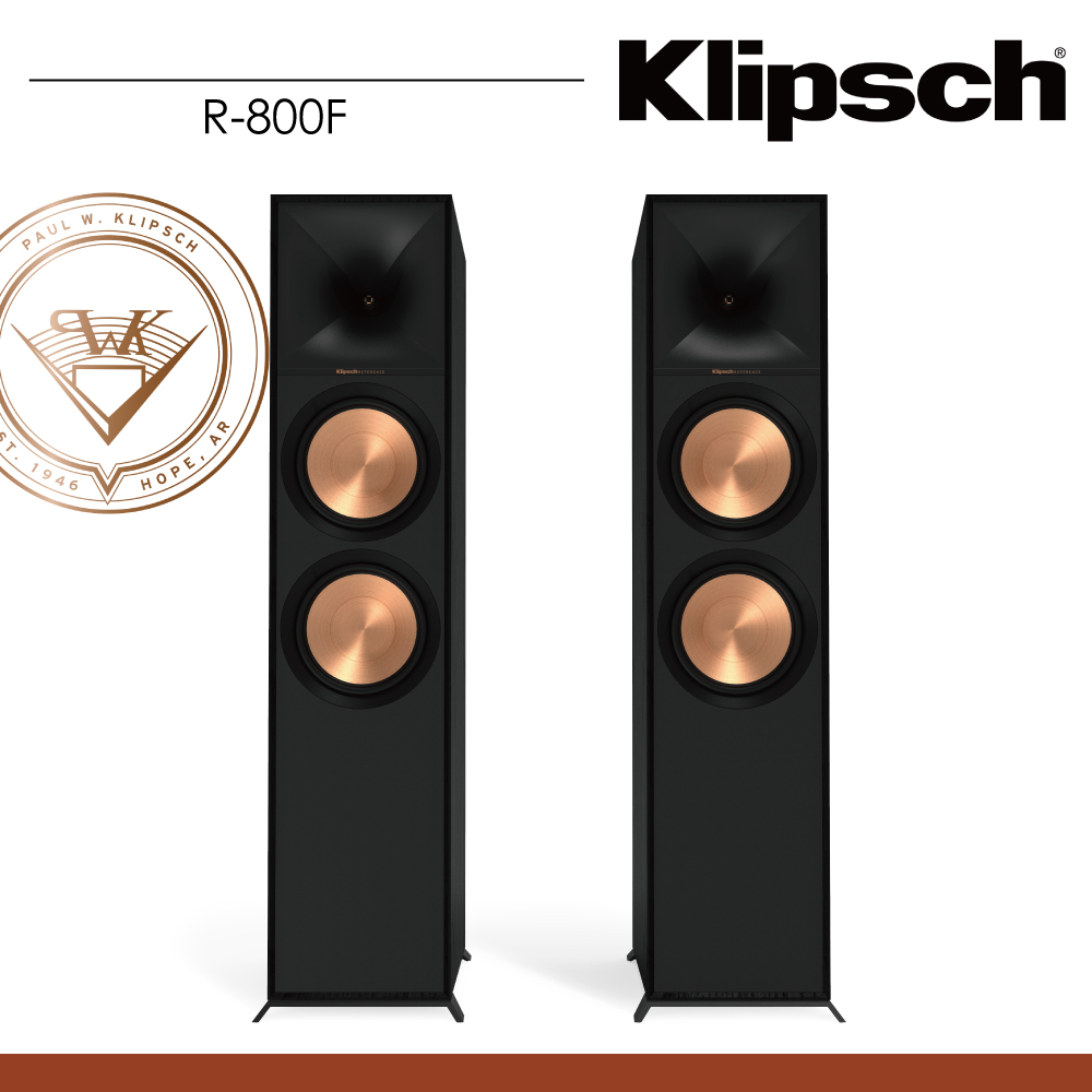 Klipsch 古力奇 R-800F 被動式 落地型喇叭(Reference II 系列/ 釪環 公司貨)