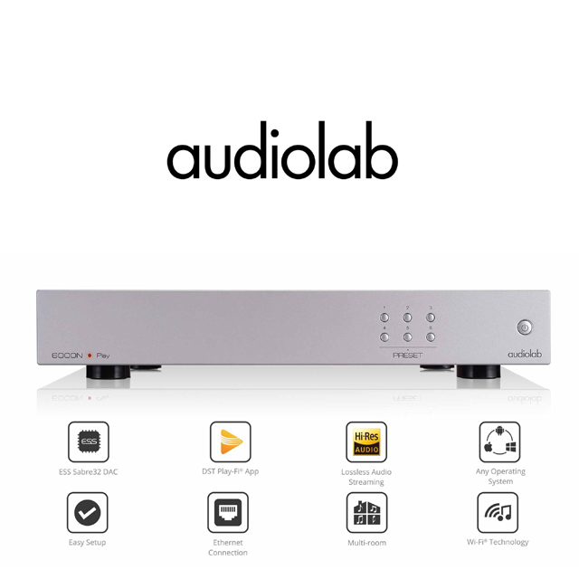 英國Audiolab 6000N 無線串流播放機-銀