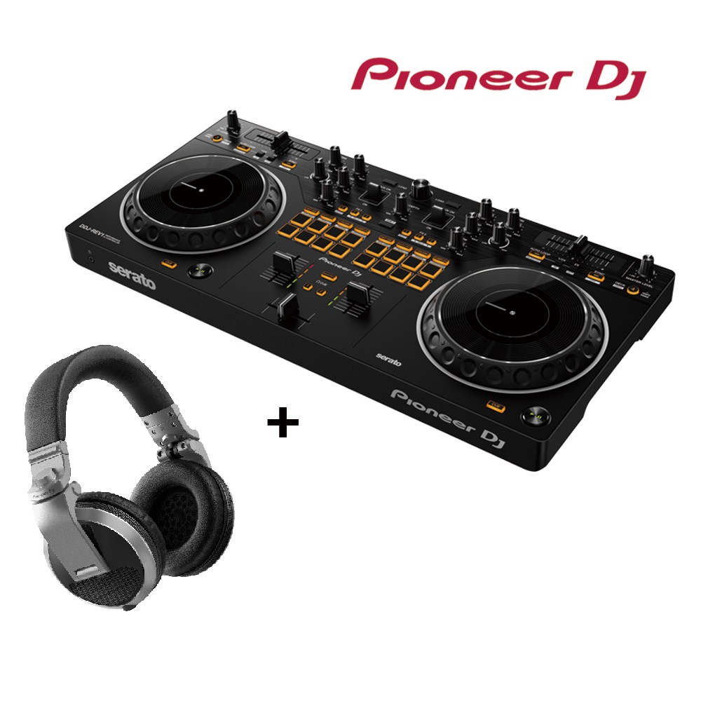 Pioneer DJ DDJ-REV1 Serato DJ 入門款控制器 + HDJ-X5-S 入門款耳罩式監聽耳機