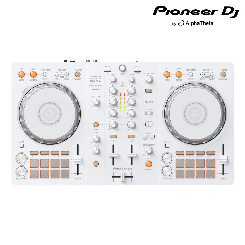 Pioneer DJ DDJ-FLX4-W  入門款雙軟體DJ控制器