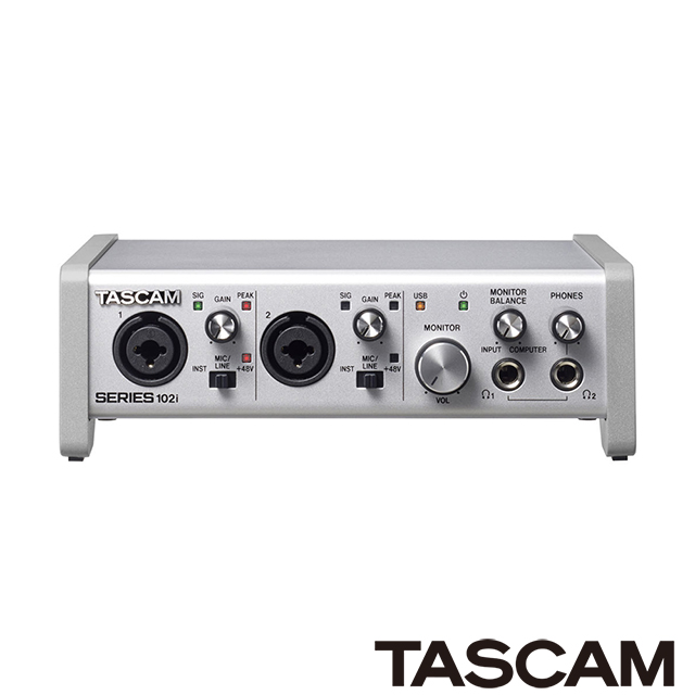 TASCAM 錄音介面 SERIES102i（10in/2out）