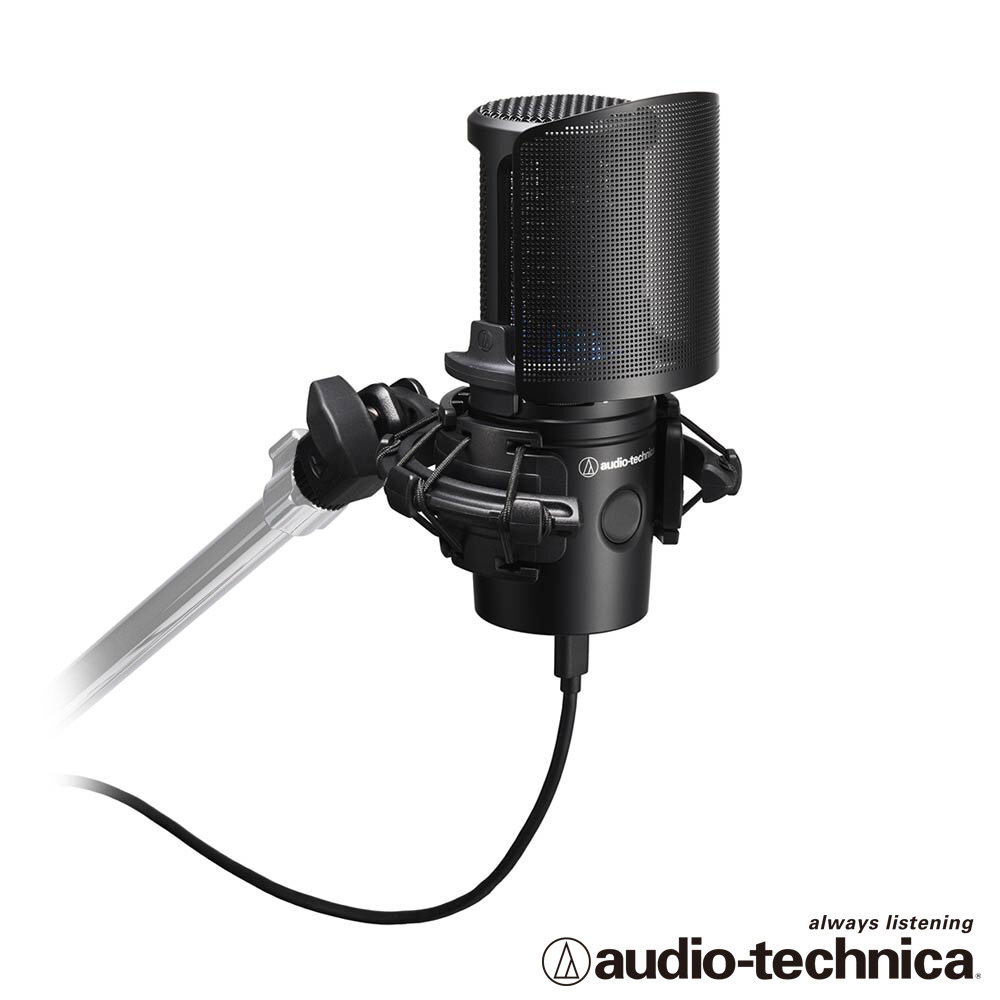 audio-technica AT2020USBX心形指向性電容型USB麥克風組合（含防噴罩+防震架）