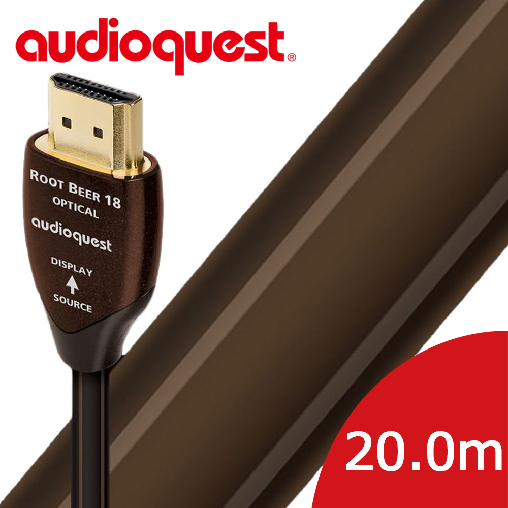 美國線聖 Audioquest HDMI ROOT BEER 18 麥根沙士 (20.0m) 支援4K/8K