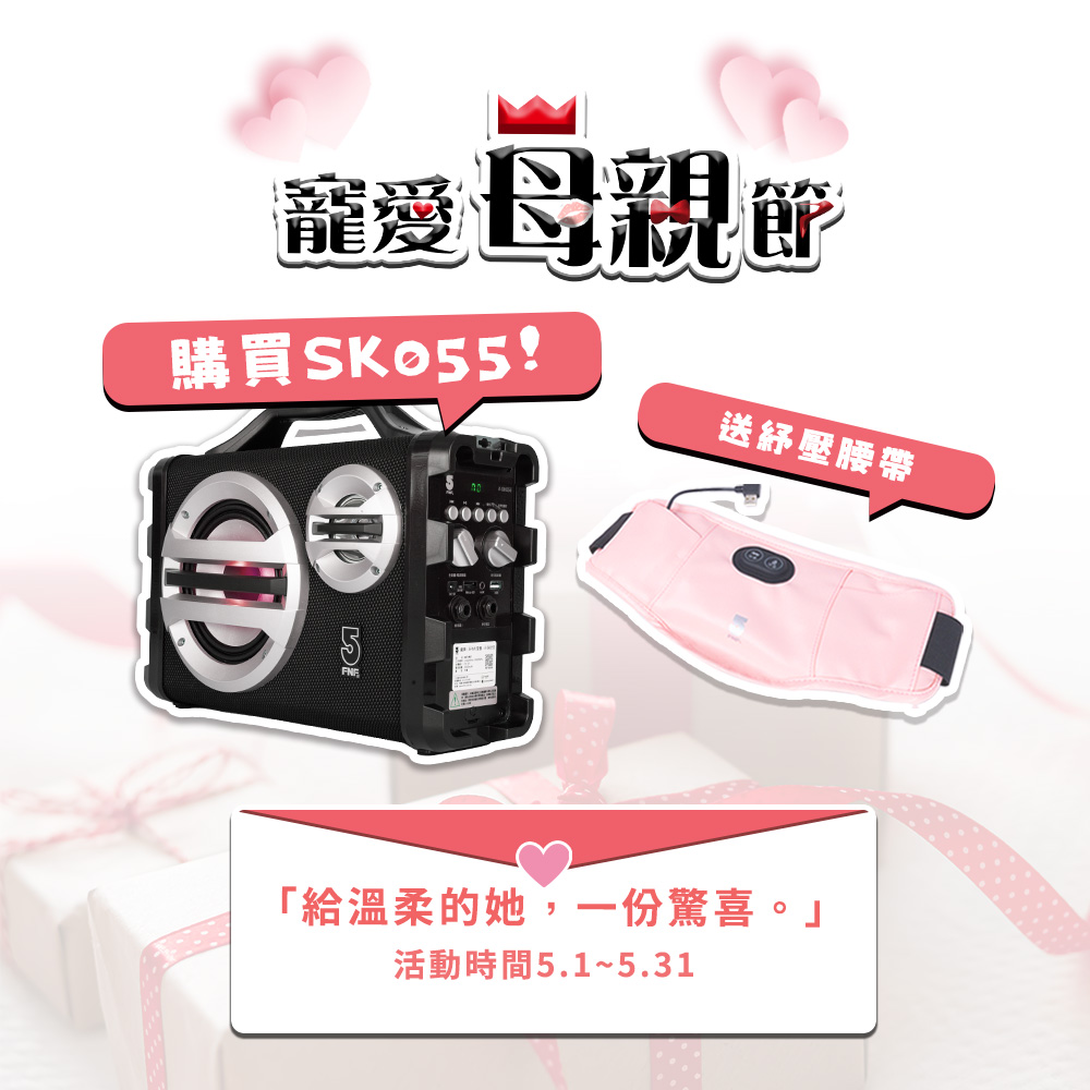【ifive】歌唱班隨身卡拉OK音響if-SK055(專業版-無線麥克風組合）