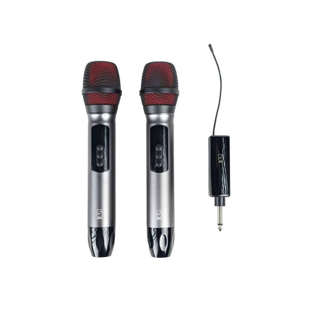 ifive 五元素 鋁合金無線麥克風 if-UK500 一對二(手持 動圈式 歡唱 卡拉OK 唱歌推薦)