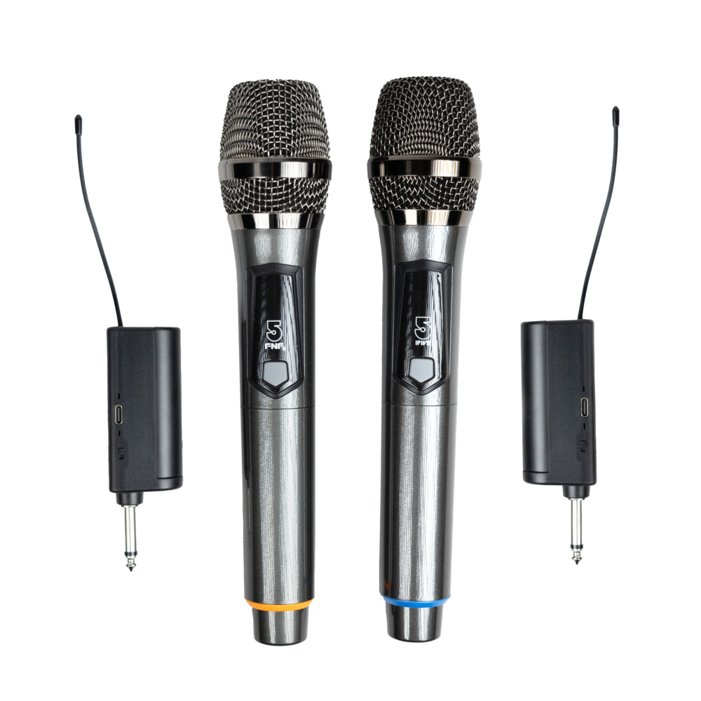 ifive 五元素 充電式VHF無線麥克風二入組if-VF02(手持 動圈式 歡唱 卡拉OK 歌唱班 歌舞廳 音樂節)