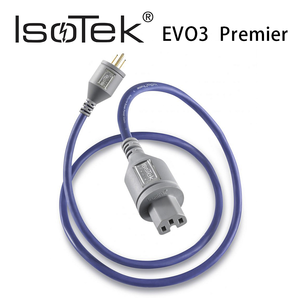 英國 IsoTek EVO3 Premier 高階發燒線材 鍍銀無氧銅最佳化電源線3M 公司貨