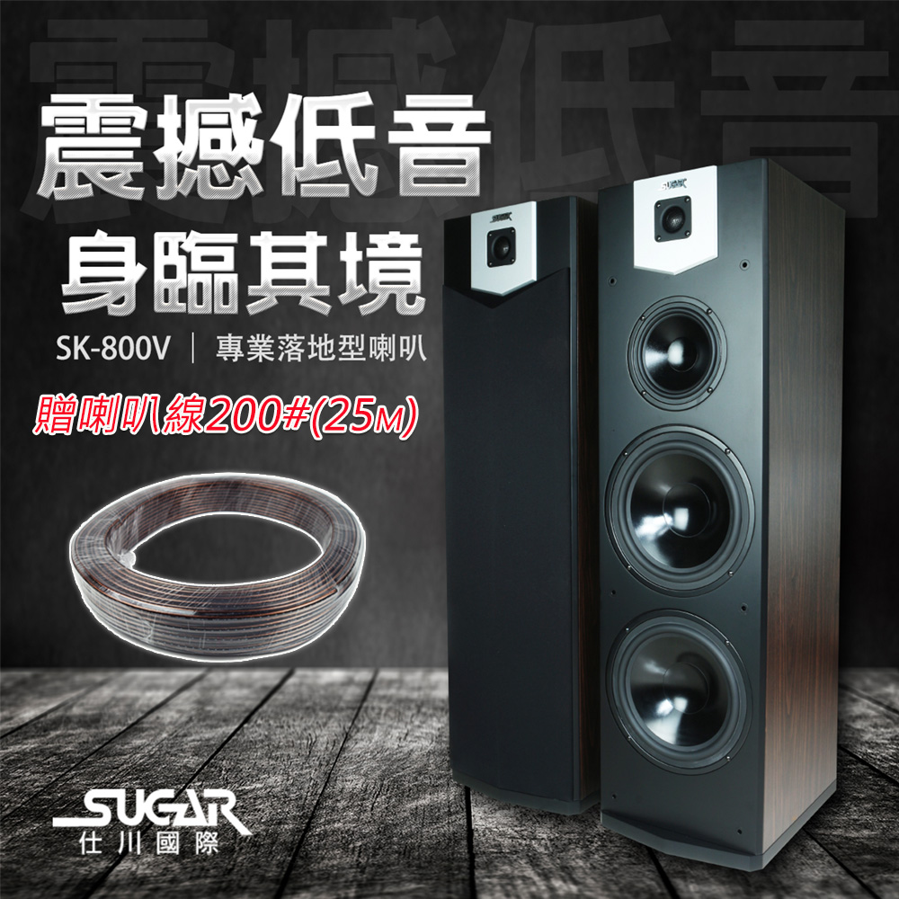 SUGAR SK-800V 雙10吋 卡拉OK/家庭劇院 落地式喇叭