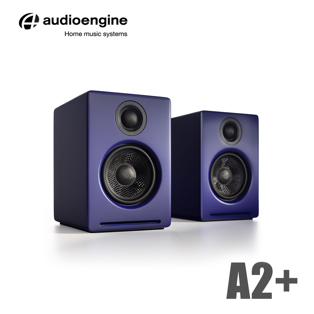 Audioengine A2+ wireless主動式立體聲藍牙書架喇叭-藍