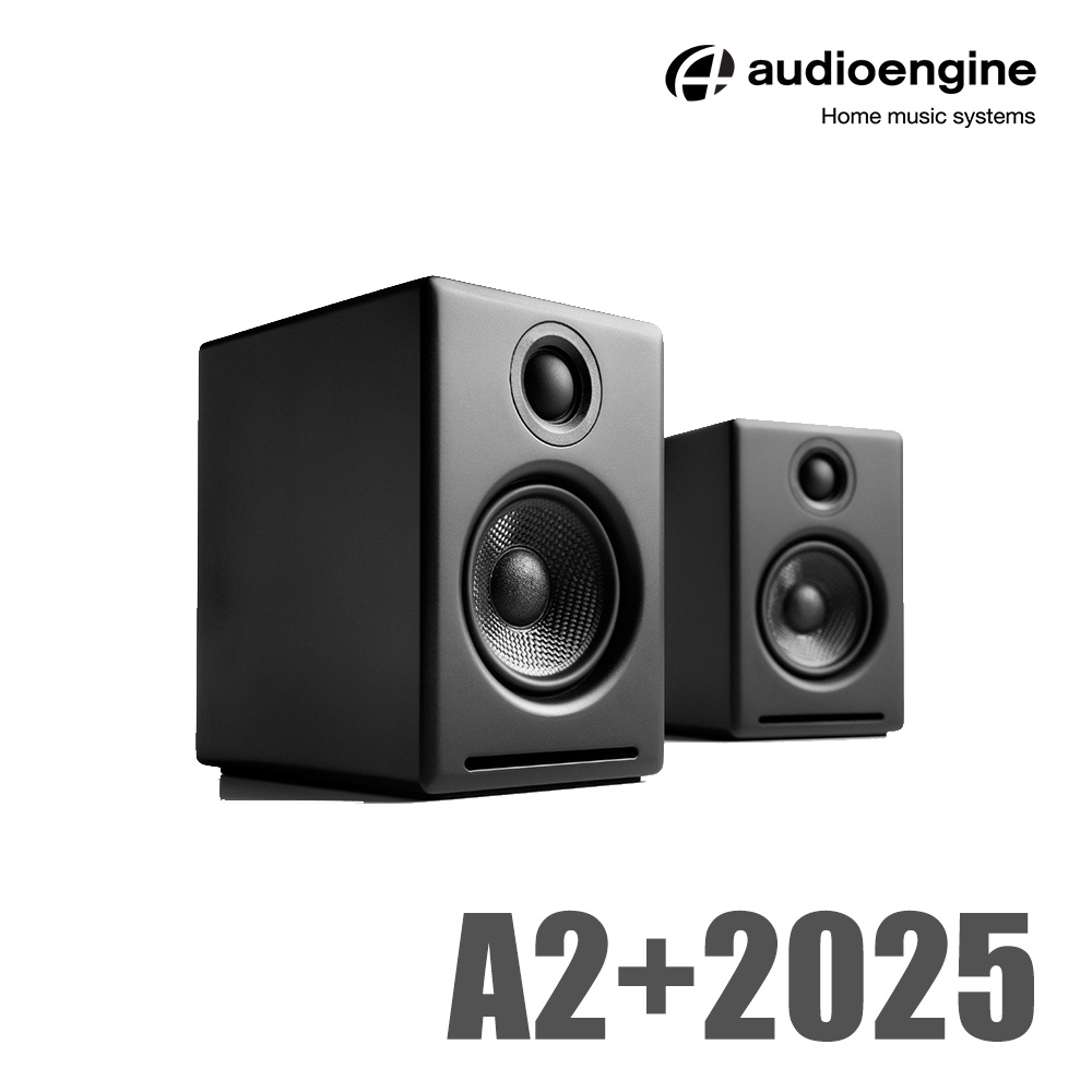 Audioengine A2+ 2025升級版 主動式立體聲藍牙書架喇叭-黑