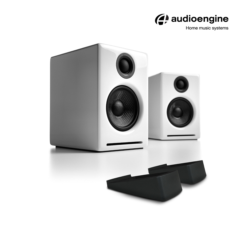 Audioengine A2+2025升級版主動式書架喇叭+腳架組合