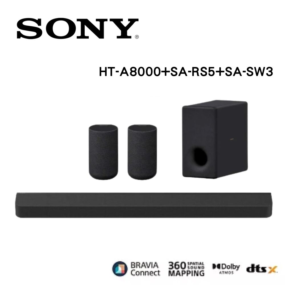 SONY 索尼 BRAVIA Theatre Bar 8 家庭劇院組(HT-A8000+SA-RS5+SA-SW3)