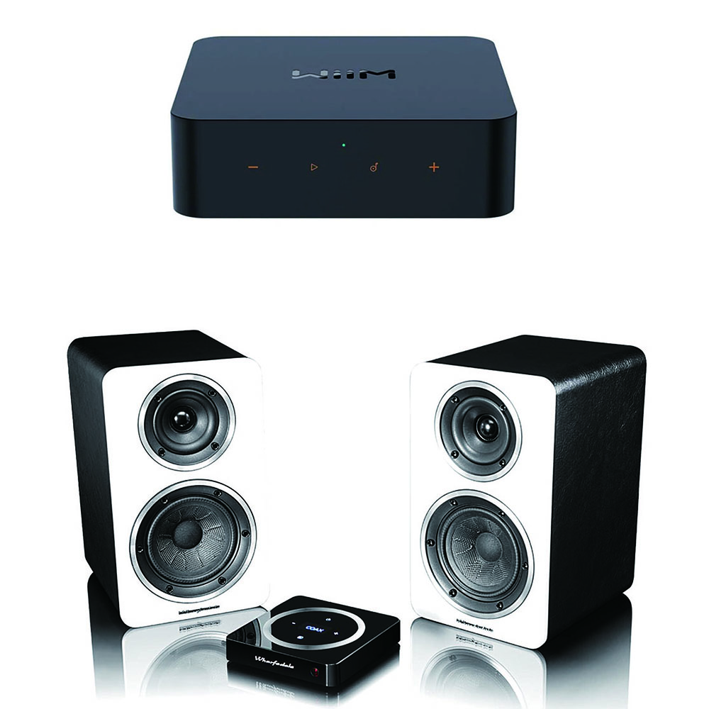 WiiM Pro (不含遙控器)+英國Wharfedale Diamond A1 藍芽喇叭(白