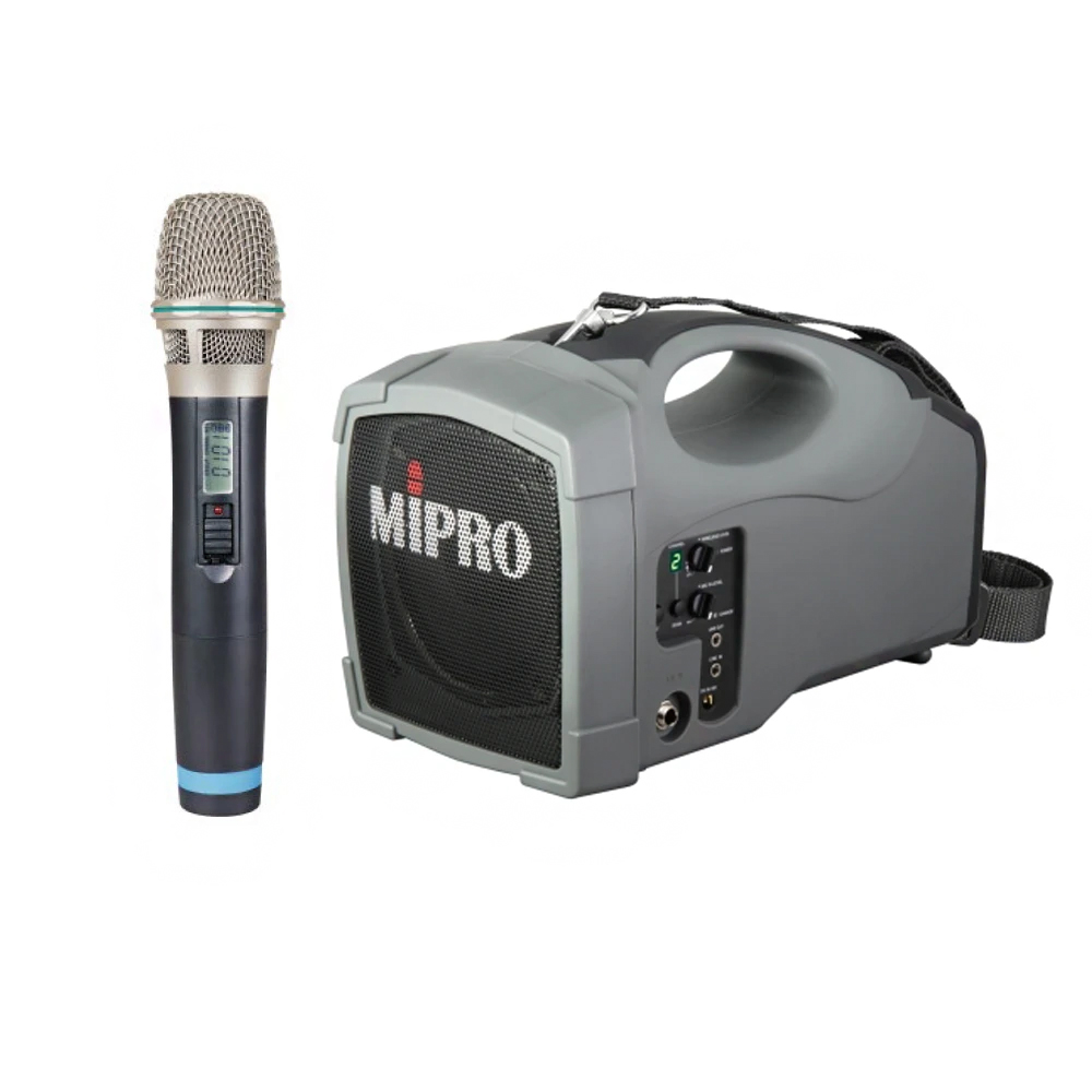 MIPRO 嘉強 MA-101B UHF單頻道肩掛式迷你無線喊話器32H 三種組合擇一