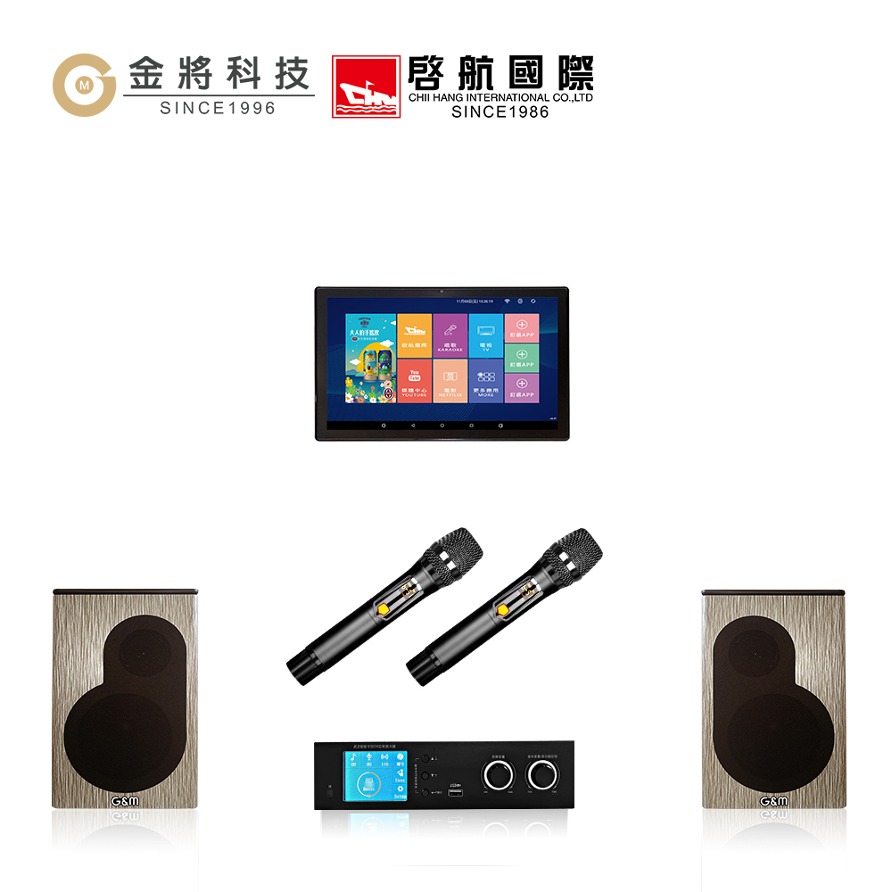 金將科技 KKPAD21.5 電容式觸控伴唱機，專為家用設計，21.5吋高畫質螢幕提供流暢操作體驗。支援多種歌曲資源，輕鬆享受 KTV 樂趣。非人為因素享 1 年保固（外觀除外），品質保證，讓您的居家娛樂升級！適閤家庭聚會、唱歌消遣，電容式觸控反應靈敏，操作簡單即時。