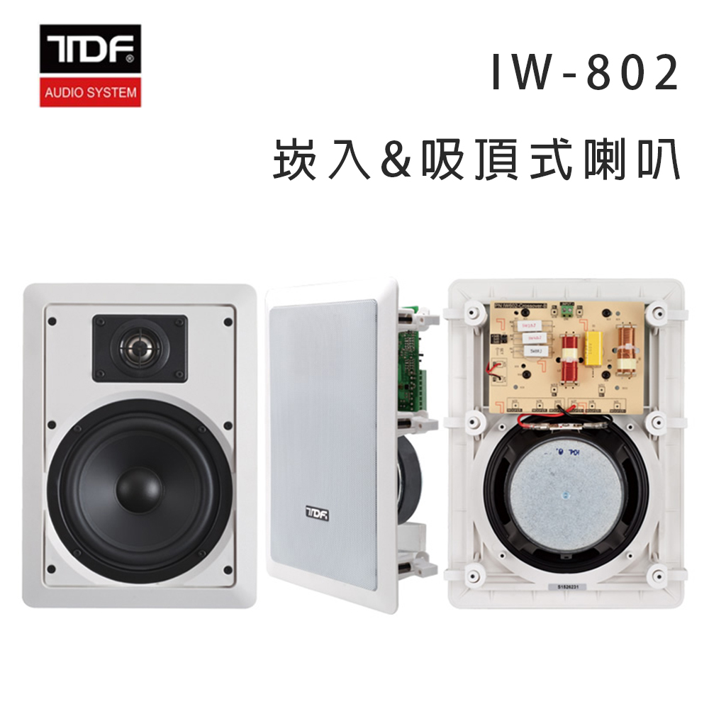 TDF IW-802 崁入/吸頂式喇叭/支