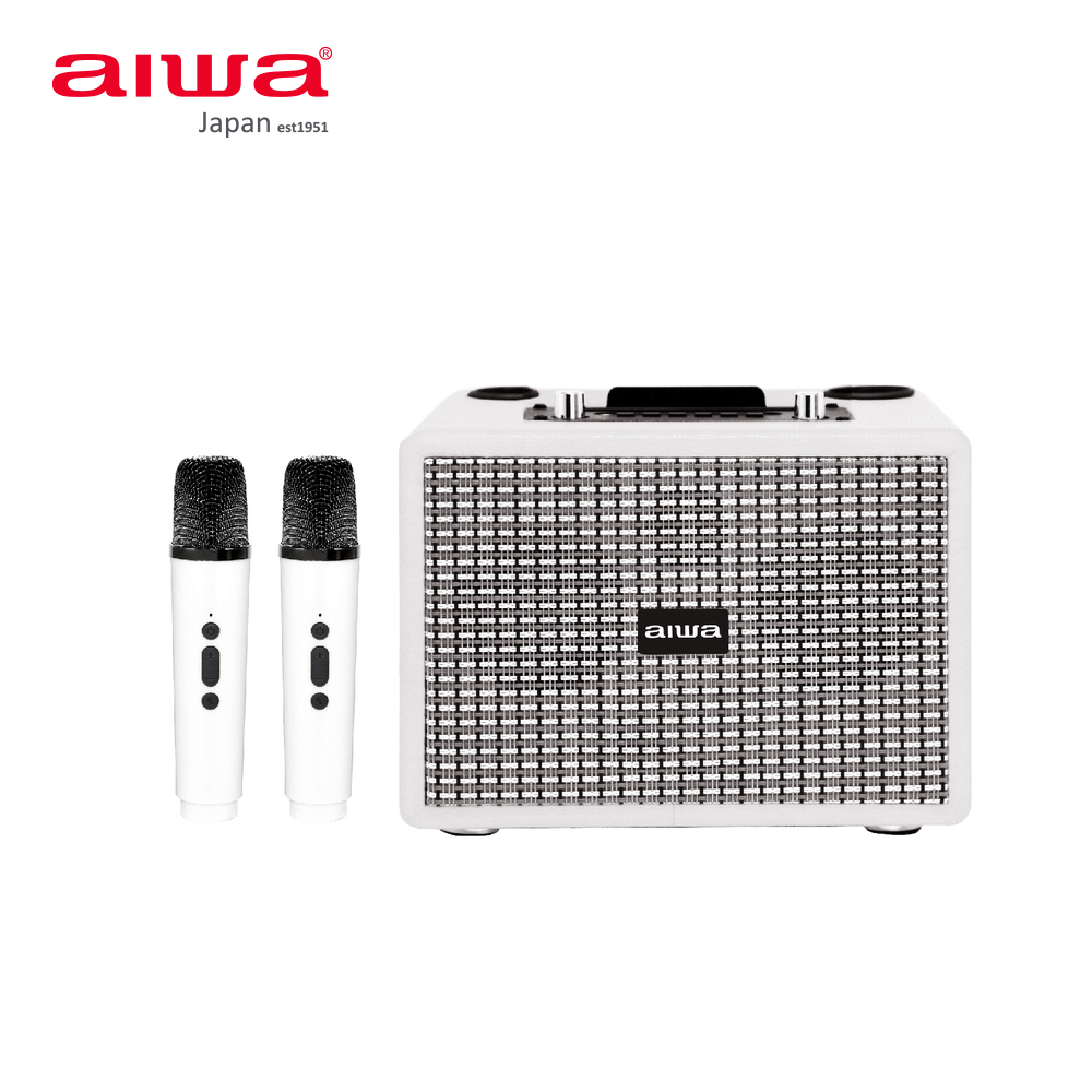 AIWA 愛華 AI-KBQ20 藍牙K歌音響｜白色