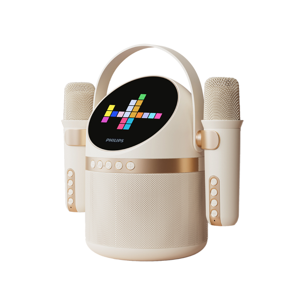【Philips】飛利浦小福麥AI智慧K歌藍牙音箱(白)-TAS2509WT