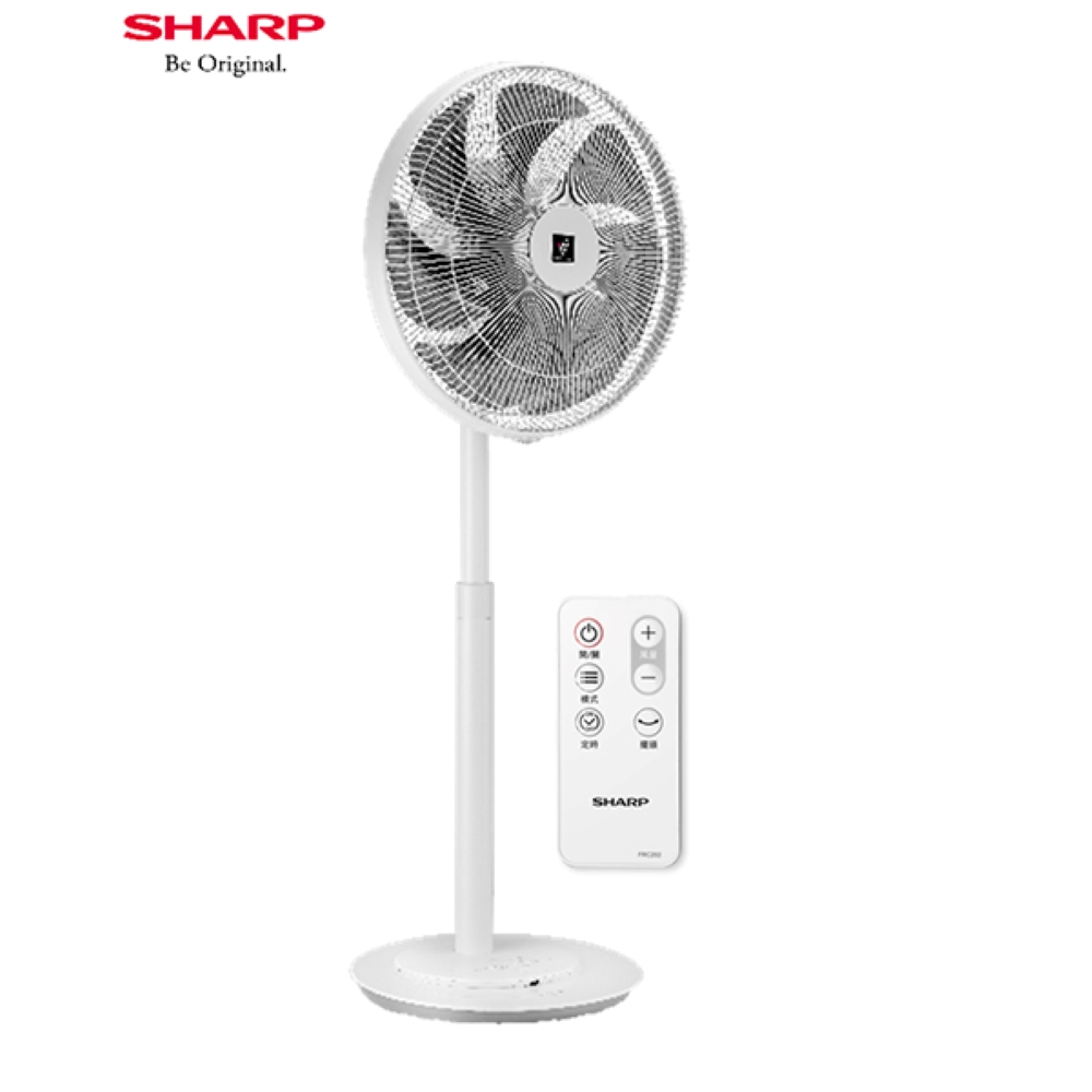 SHARP 夏普 16吋自動除菌離子DC節能ECO智能溫控立扇(附遙控器) PJ-P16GD -
