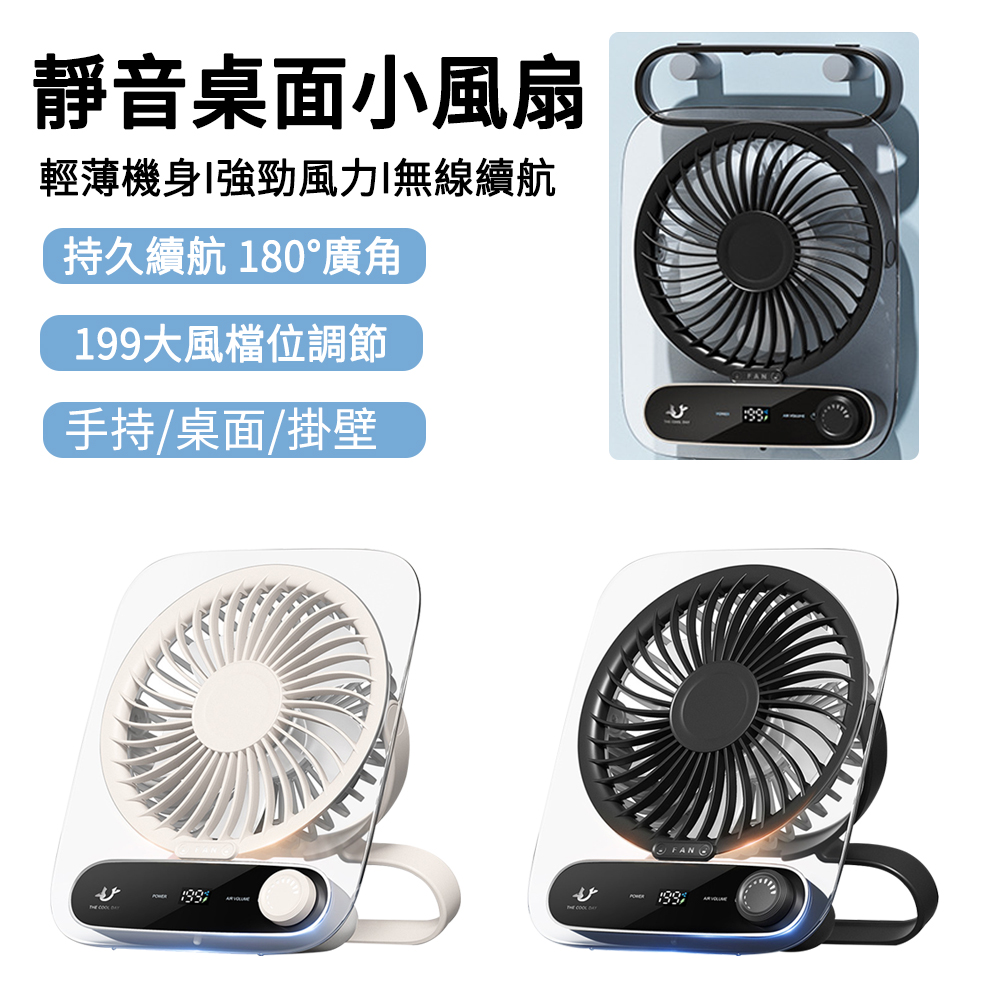 E.Co 立掛兩用桌面風扇 數顯桌上型風扇 涼風扇 電風扇 JF136