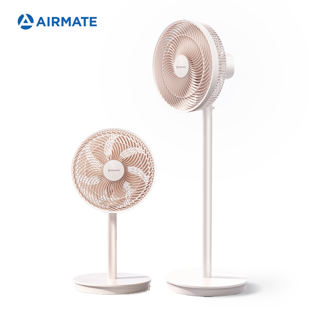【AIRMATE艾美特】12吋美型遙控三段式中柱電扇AS3061R粉