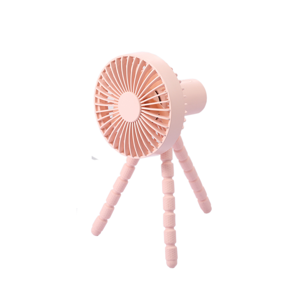 【BESTHOT】八爪魚三腳架風扇 USB隨身風扇 嬰兒車風扇 寵物 小風扇 -粉色