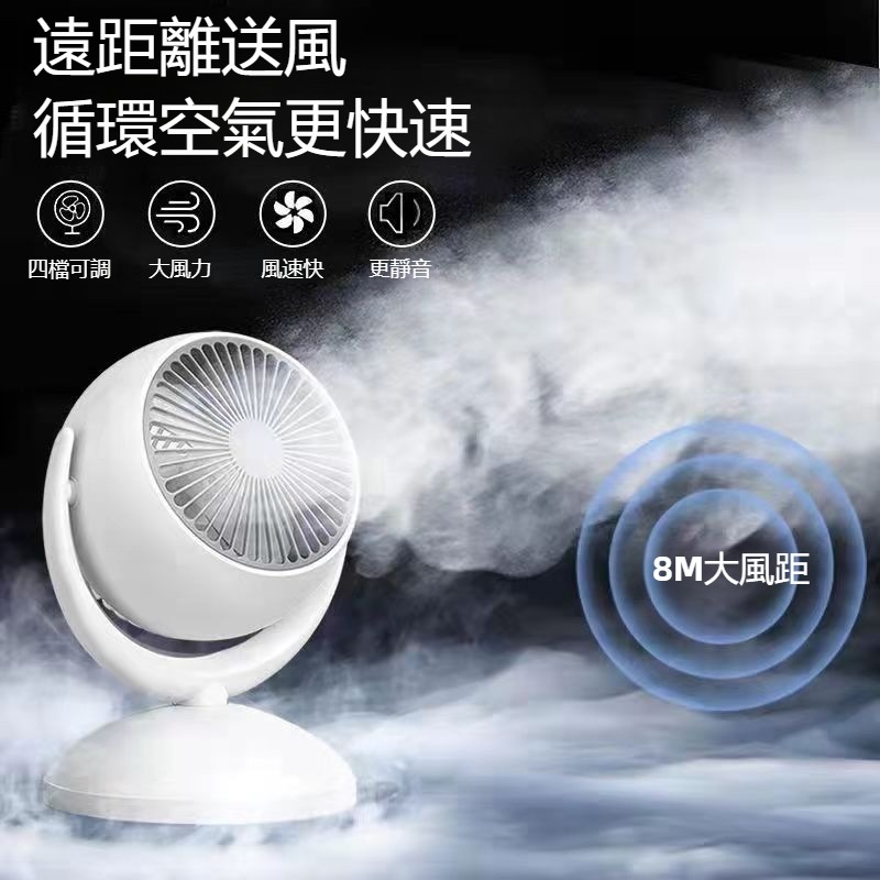 USB智慧檯扇 空氣循環扇 小型電扇 桌面風扇 冷風機